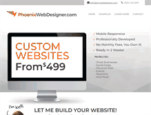 Tablet Screenshot of phoenixwebdesigner.com